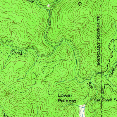 United States Geological Survey Mulky Gap, GA (1965, 24000-Scale) digital map