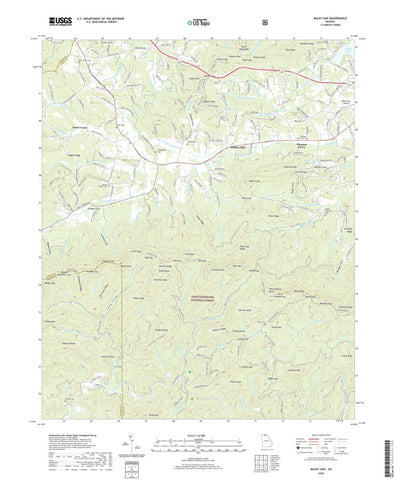 United States Geological Survey Mulky Gap, GA (2020, 24000-Scale) digital map