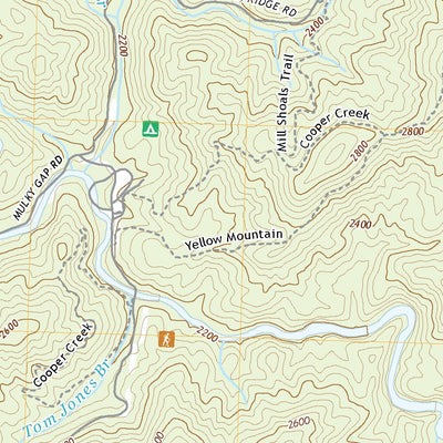 United States Geological Survey Mulky Gap, GA (2020, 24000-Scale) digital map