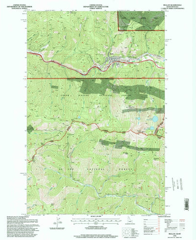 United States Geological Survey Mullan, ID-MT (1995, 24000-Scale) digital map