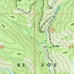 United States Geological Survey Mullan, ID-MT (1995, 24000-Scale) digital map