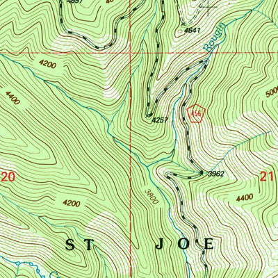 United States Geological Survey Mullan, ID-MT (1995, 24000-Scale) digital map