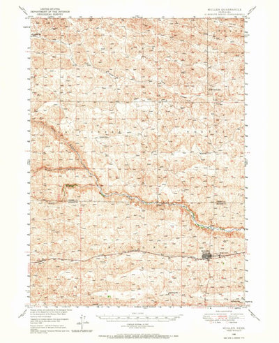 United States Geological Survey Mullen, NE (1948, 62500-Scale) digital map