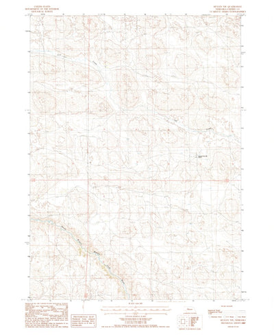 United States Geological Survey Mullen NW, NE (1987, 24000-Scale) digital map