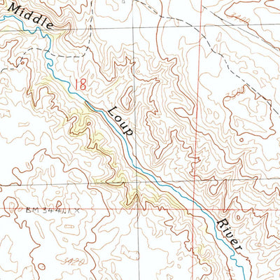 United States Geological Survey Mullen NW, NE (1987, 24000-Scale) digital map