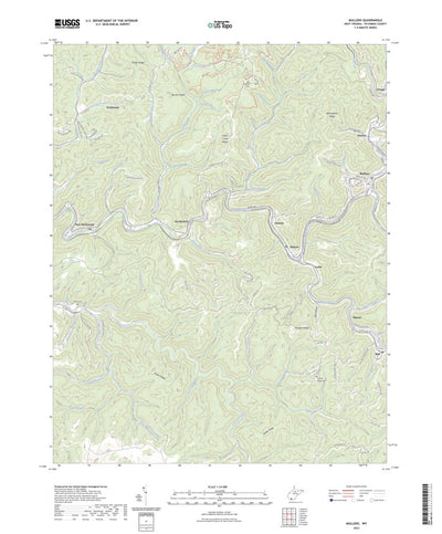 United States Geological Survey Mullens, WV (2023, 24000-Scale) digital map