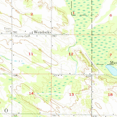 United States Geological Survey Mullett Lake, MI (1957, 62500-Scale) digital map