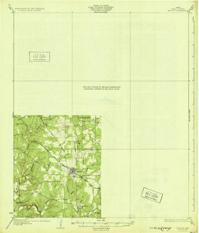 United States Geological Survey Mullin, TX (1931, 62500-Scale) digital map