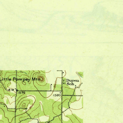 United States Geological Survey Mullin, TX (1931, 62500-Scale) digital map