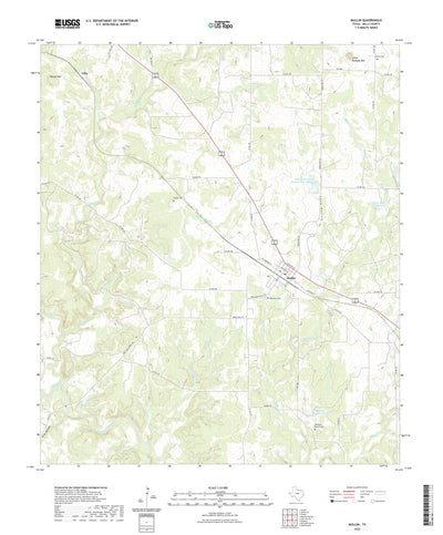 United States Geological Survey Mullin, TX (2022, 24000-Scale) digital map