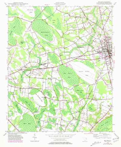 United States Geological Survey Mullins, SC (1946, 24000-Scale) digital map