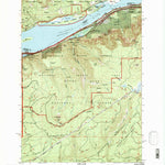 United States Geological Survey Multnomah Falls, OR-WA (1994, 24000-Scale) digital map