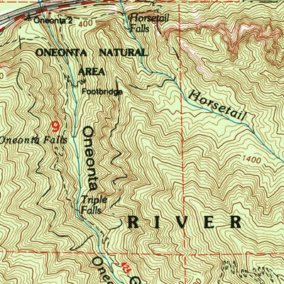 United States Geological Survey Multnomah Falls, OR-WA (1994, 24000-Scale) digital map