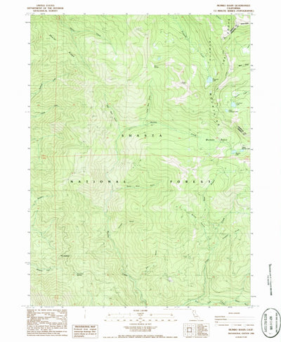 United States Geological Survey Mumbo Basin, CA (1986, 24000-Scale) digital map