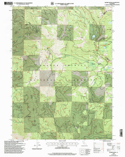 United States Geological Survey Mumbo Basin, CA (1998, 24000-Scale) digital map