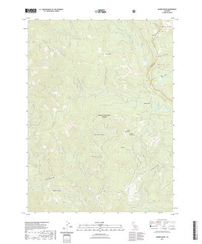 United States Geological Survey Mumbo Basin, CA (2021, 24000-Scale) digital map