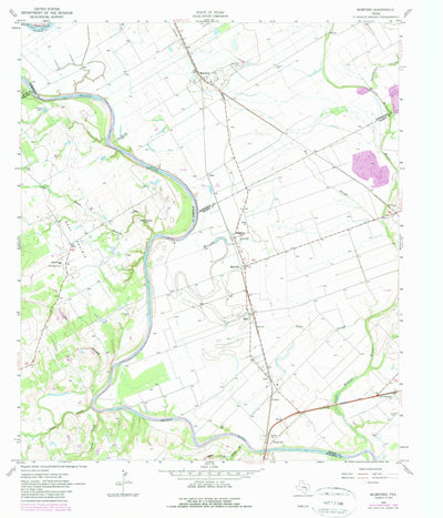 United States Geological Survey Mumford, TX (1961, 24000-Scale) digital map