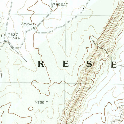 United States Geological Survey Mummy Cave Ruins, AZ (1982, 24000-Scale) digital map