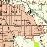 United States Geological Survey Muncie East, IN (1952, 24000-Scale) digital map