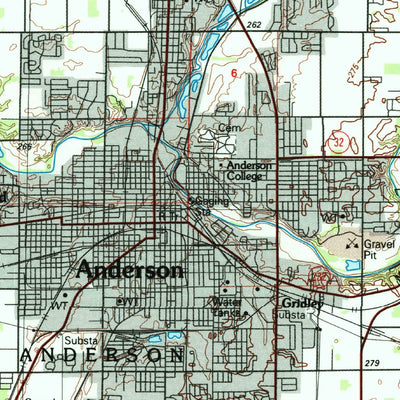United States Geological Survey Muncie, IN (1986, 100000-Scale) digital map