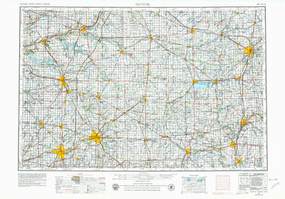 United States Geological Survey Muncie, IN-OH (1953, 250000-Scale) digital map