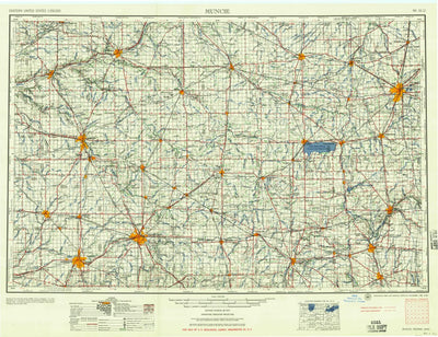 United States Geological Survey Muncie, IN-OH (1956, 250000-Scale) digital map