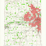 United States Geological Survey Muncie West, IN (1962, 24000-Scale) digital map