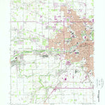 United States Geological Survey Muncie West, IN (1969, 24000-Scale) digital map