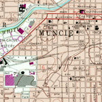 United States Geological Survey Muncie West, IN (1969, 24000-Scale) digital map