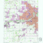 United States Geological Survey Muncie West, IN (1992, 24000-Scale) digital map
