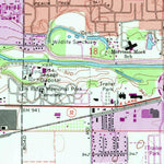 United States Geological Survey Muncie West, IN (1992, 24000-Scale) digital map