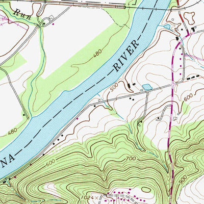 United States Geological Survey Muncy, PA (1965, 24000-Scale) digital map