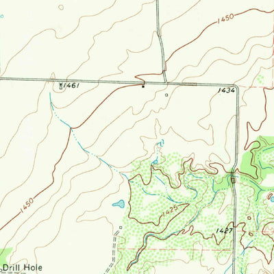 United States Geological Survey Munday East, TX (1968, 24000-Scale) digital map