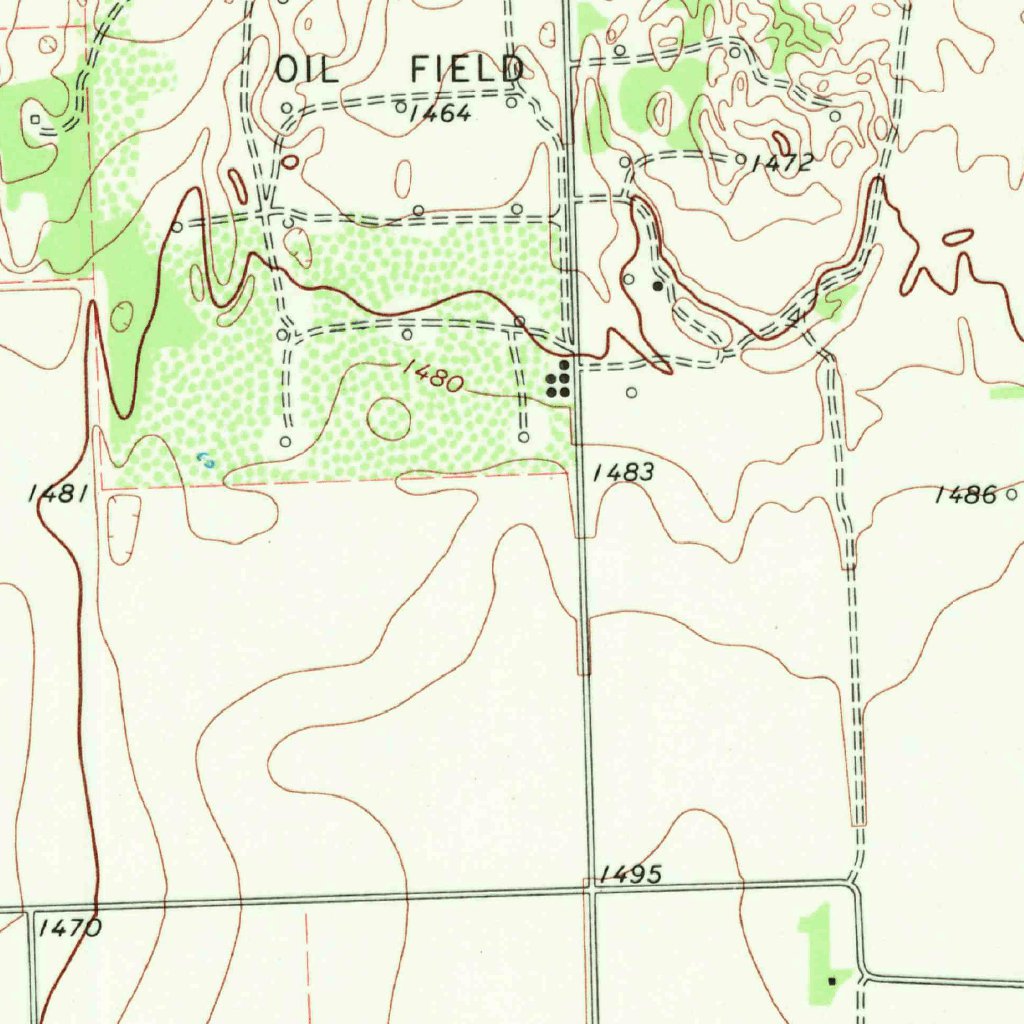 Munday West, TX (1968, 24000Scale) Map by United States Geological Survey Avenza Maps