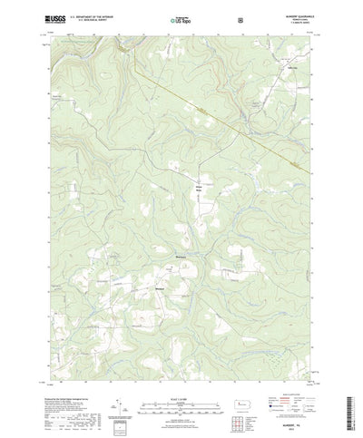 United States Geological Survey Munderf, PA (2023, 24000-Scale) digital map
