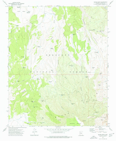 United States Geological Survey Munds Draw, AZ (1973, 24000-Scale) digital map