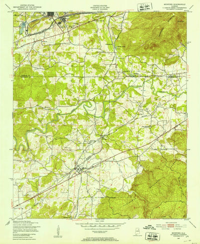 United States Geological Survey Munford, AL (1947, 24000-Scale) digital map