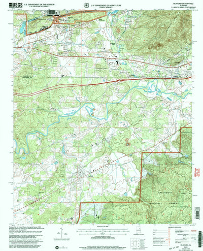 United States Geological Survey Munford, AL (2001, 24000-Scale) digital map