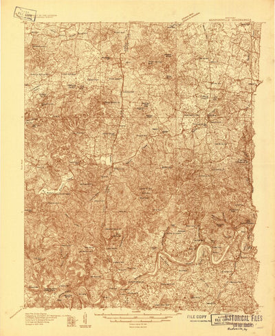 United States Geological Survey Munfordville, KY (1934, 48000-Scale) digital map