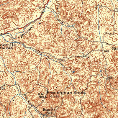 United States Geological Survey Munfordville, KY (1937, 62500-Scale) digital map