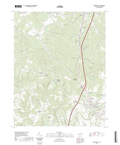 United States Geological Survey Munfordville, KY (2022, 24000-Scale) digital map