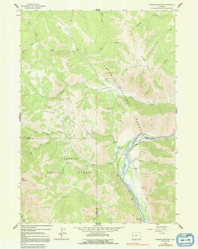 United States Geological Survey Munger Mountain, WY (1963, 24000-Scale) digital map