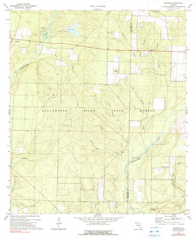 United States Geological Survey Munson, FL (1973, 24000-Scale) digital map