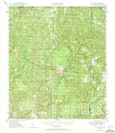 United States Geological Survey Munson, FL-AL (1948, 62500-Scale) digital map