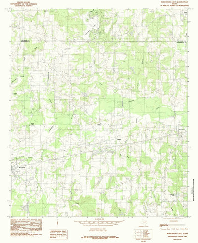 United States Geological Survey Murchinson East, TX (1984, 24000-Scale) digital map