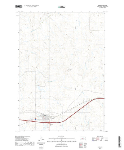 United States Geological Survey Murdo, SD (2021, 24000-Scale) digital map