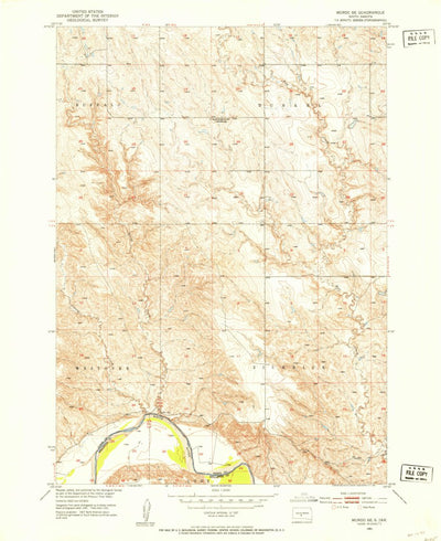 United States Geological Survey Murdo SE, SD (1951, 24000-Scale) digital map