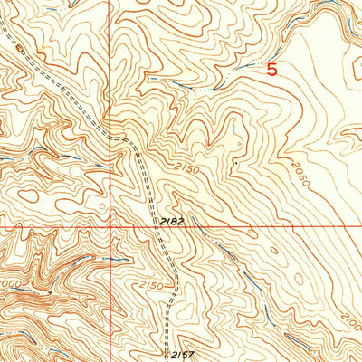 United States Geological Survey Murdo SE, SD (1951, 24000-Scale) digital map