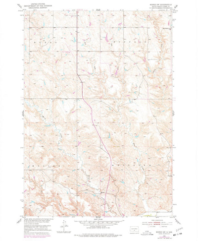 United States Geological Survey Murdo SW, SD (1951, 24000-Scale) digital map