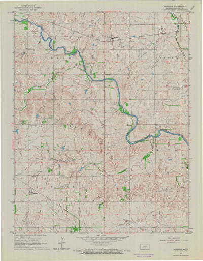United States Geological Survey Murdock, KS (1965, 24000-Scale) digital map